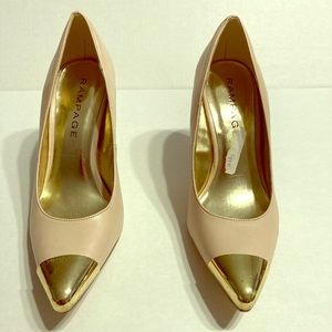 Rampage Gold Tipped heels